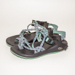 Chaco Zx Teal Double Strap Sandals